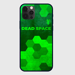 Чехол для iPhone 12 Pro Max Dead Space - green gradient посередине, цвет: 3D-черный