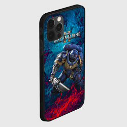 Чехол для iPhone 12 Pro Max Warhammer 40000 space marine 2 ультрамарин, цвет: 3D-черный — фото 2