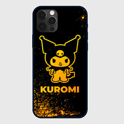 Чехол для iPhone 12 Pro Max Kuromi - gold gradient, цвет: 3D-черный