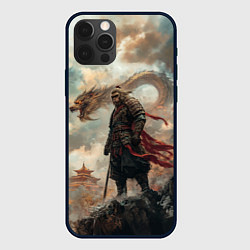 Чехол для iPhone 12 Pro Max Wukong и дракон, цвет: 3D-черный