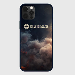 Чехол для iPhone 12 Pro Max Deadlock лого и туман, цвет: 3D-черный