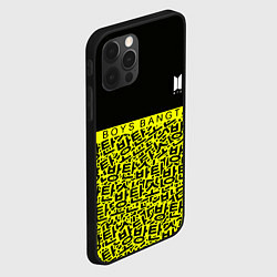 Чехол для iPhone 12 Pro Max BTS pattern kpop, цвет: 3D-черный — фото 2