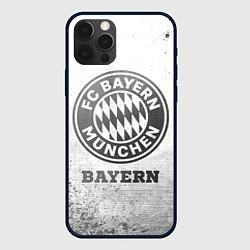 Чехол для iPhone 12 Pro Max Bayern - white gradient, цвет: 3D-черный