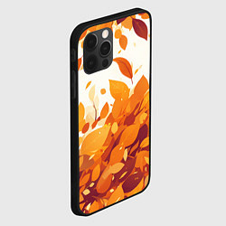 Чехол для iPhone 12 Pro Max Осенние опавшие листья, цвет: 3D-черный — фото 2