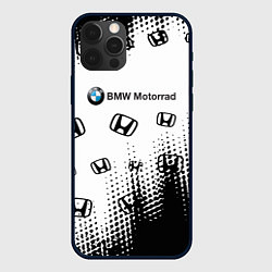 Чехол для iPhone 12 Pro Max BMW x honda pattern, цвет: 3D-черный