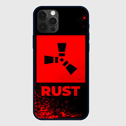 Чехол для iPhone 12 Pro Max Rust - red gradient, цвет: 3D-черный