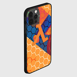 Чехол для iPhone 12 Pro Max Half life hexagon steel, цвет: 3D-черный — фото 2