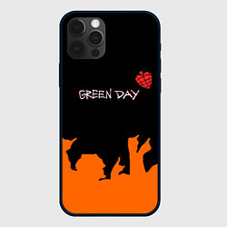 Чехол для iPhone 12 Pro Max Green day rock, цвет: 3D-черный