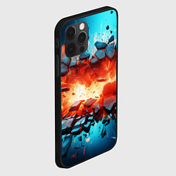 Чехол для iPhone 12 Pro Max Взрыв и мелкие осколки, цвет: 3D-черный — фото 2