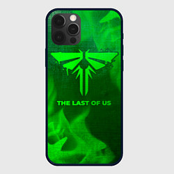 Чехол для iPhone 12 Pro Max The Last Of Us - green gradient, цвет: 3D-черный