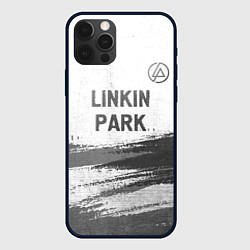 Чехол для iPhone 12 Pro Max Linkin Park - white gradient посередине, цвет: 3D-черный