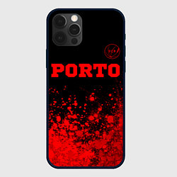 Чехол для iPhone 12 Pro Max Porto - red gradient посередине, цвет: 3D-черный