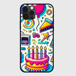 Чехол для iPhone 12 Pro Max Праздник 90х игры сладости и ностальгия, цвет: 3D-черный