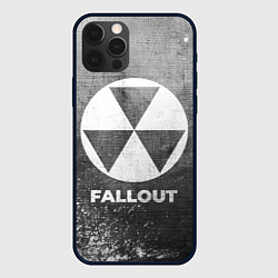 Чехол для iPhone 12 Pro Max Fallout - grey gradient, цвет: 3D-черный