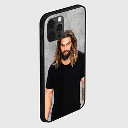 Чехол для iPhone 12 Pro Max Jason Momoa, цвет: 3D-черный — фото 2