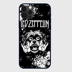 Чехол для iPhone 12 Pro Max Led Zeppelin рок пес, цвет: 3D-черный