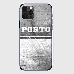 Чехол для iPhone 12 Pro Max Porto - grey gradient посередине, цвет: 3D-черный