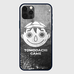 Чехол для iPhone 12 Pro Max Tomodachi Game - grey gradient, цвет: 3D-черный