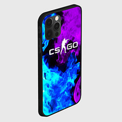 Чехол для iPhone 12 Pro Max CSGO neon flame, цвет: 3D-черный — фото 2