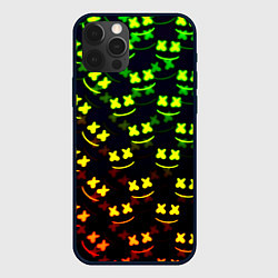 Чехол для iPhone 12 Pro Max Marshmello кислотный, цвет: 3D-черный