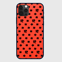 Чехол для iPhone 12 Pro Max Roblox game pattern, цвет: 3D-черный