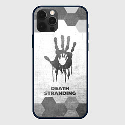 Чехол для iPhone 12 Pro Max Death Stranding - white gradient, цвет: 3D-черный