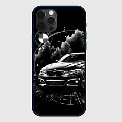 Чехол для iPhone 12 Pro Max BMW абстрактный стиль, цвет: 3D-черный