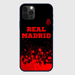 Чехол iPhone 12 Pro Max Real Madrid - red gradient посередине