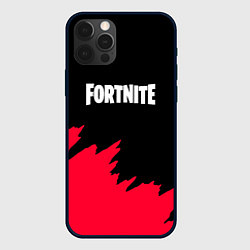 Чехол для iPhone 12 Pro Max Fortnite розовые краски, цвет: 3D-черный