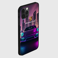 Чехол для iPhone 12 Pro Max Porshe big city, цвет: 3D-черный — фото 2