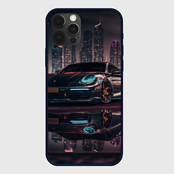 Чехол для iPhone 12 Pro Max Porshe night city, цвет: 3D-черный