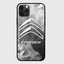 Чехол для iPhone 12 Pro Max Citroen - grey gradient, цвет: 3D-черный