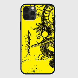 Чехол для iPhone 12 Pro Max Syberpunk dragon tatoo, цвет: 3D-черный