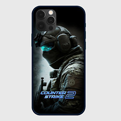 Чехол для iPhone 12 Pro Max Counter strike 2 спецназ, цвет: 3D-черный