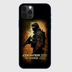 Чехол для iPhone 12 Pro Max Counter strike спецназовец, цвет: 3D-черный