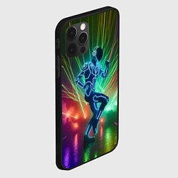 Чехол для iPhone 12 Pro Max Neon cyber dance - ai art fantasy, цвет: 3D-черный — фото 2