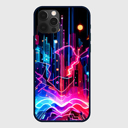 Чехол для iPhone 12 Pro Max Neon fantasy - ai art, цвет: 3D-черный