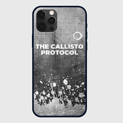 Чехол для iPhone 12 Pro Max The Callisto Protocol - grey gradient посередине, цвет: 3D-черный