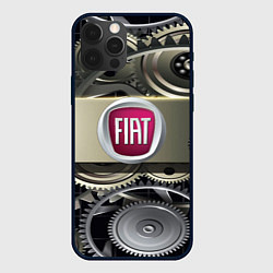 Чехол для iPhone 12 Pro Max FIAT logo motors, цвет: 3D-черный