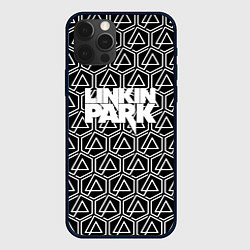 Чехол для iPhone 12 Pro Max Linkin park pattern, цвет: 3D-черный