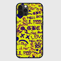 Чехол для iPhone 12 Pro Max Lil peep rap pattern, цвет: 3D-черный