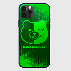 Чехол для iPhone 12 Pro Max Danganronpa - green gradient, цвет: 3D-черный