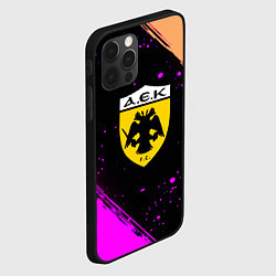Чехол для iPhone 12 Pro Max AEK fc geometry splash, цвет: 3D-черный — фото 2