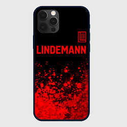 Чехол для iPhone 12 Pro Max Lindemann - red gradient посередине, цвет: 3D-черный