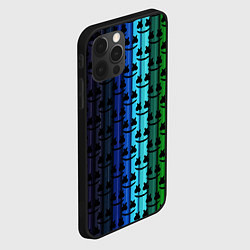 Чехол для iPhone 12 Pro Max Marshmello gradient, цвет: 3D-черный — фото 2