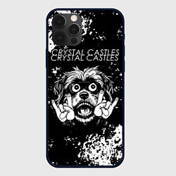 Чехол для iPhone 12 Pro Max Crystal Castles рок пес, цвет: 3D-черный