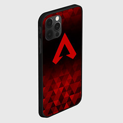 Чехол для iPhone 12 Pro Max Apex Legends red poly, цвет: 3D-черный — фото 2