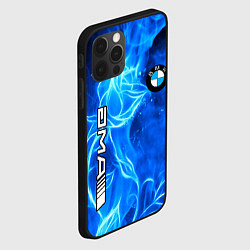 Чехол для iPhone 12 Pro Max BMW flower flame, цвет: 3D-черный — фото 2