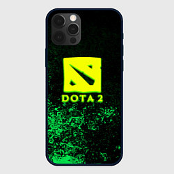 Чехол для iPhone 12 Pro Max DOTA2 кислотное лого краски, цвет: 3D-черный