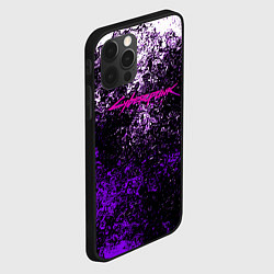 Чехол для iPhone 12 Pro Max Cyberpunk брызги красок, цвет: 3D-черный — фото 2